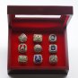 9PCS Atlanta Braves MLB world series championship rings 11 size with case&iuml;&frac14;�1010&iuml;&frac14;�