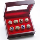 8PCS Atlanta Braves MLB world series championship rings 11 size with case（1011）
