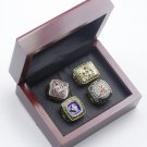 4PCS 1914 1957 1995 2021 Atlanta Braves MLB world series championship rings with case（1012）