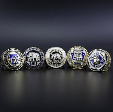 5PCS Philadephia Athletics MLB world series championship rings 11 size without case&iuml;&frac14;�1017&iuml;&frac14;�