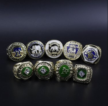 9PCS Philadephia Athletics MLB world series championship rings 11 size without case&iuml;&frac14;�1019&iuml;&frac14;�