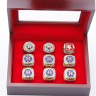 Set 9pcs Houston Astros world series championship rings 11 size with case（1023）