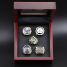5PCS New York Giants MLB world series championship rings 11 size with case（1025）