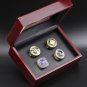 4PCS 1906 1917 1959 2005 Chicago White Sox MLB world series championship rings with case（1027）