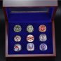 Set 9PCS Boston Red Sox MLB world championship rings 11 size with case&iuml;&frac14;�1045&iuml;&frac14;�