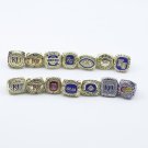 Set 14 PCS Kansas Jayhawks NCAA championship rings 11 size without case（1052）