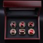 Set 6 PCS New Ohio State Buckeyes NCAA championship rings 11 size with case&iuml;&frac14;�1055&iuml;&frac14;�