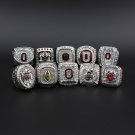 Set 10 PCS New Ohio State Buckeyes NCAA championship rings 11 size without case（1059）
