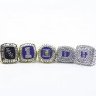 Set 5PCS Duke Blue Devils NCAA championship rings 11 size without case（1060）