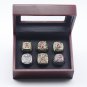 6PCS alabama crison tide NCAA championship rings 11 size with&Acirc;&nbsp;case&iuml;&frac14;�1063&iuml;&frac14;�