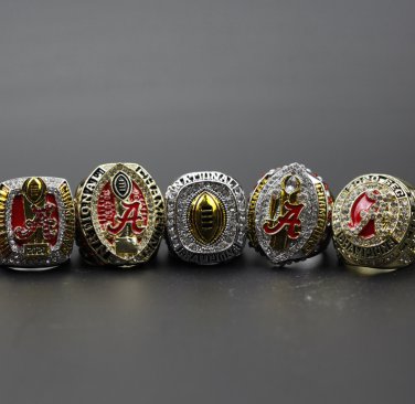 5PCS 2020 alabama crison tide NCAA championship rings 11 size without&Acirc;&nbsp;case&iuml;&frac14;�1064&iuml;&frac14;�