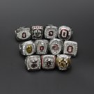 Set 11 PCS New Ohio State Buckeyes NCAA championship rings 11 size without case（1070）