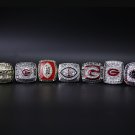 7PCS 2021 Georgia Bulldogs football NCAA championship ring 11 size without case（1078）