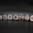 Set 7 PCS New Ohio State Buckeyes NCAA championship rings 11 size without case（1084）