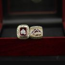1996 2001 Colorado Avalanche Stanley Cup NHL Champions rings 11 size with case（1099）