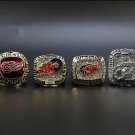 1997 1998 2002 2008 Detroit Red Wings Stanley Cup NHL Champions rings without case（1100）
