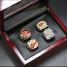 1997 1998 2002 2008 Detroit Red Wings Stanley Cup NHL Champions rings with case（1100）