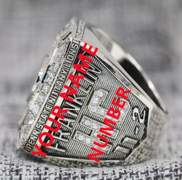 Custom your Name&NO 2023 Penn State Nittany Lions Rose Bowl NCAA Championship Ring 7-16 Size