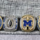 Full Set 4PCS 2024 Michigan Wolverines NCAA Football National Championship Ring 7-16S
