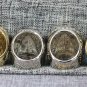 Full Set 4PCS 2024 Michigan Wolverines NCAA Football National Championship Ring 7-16S