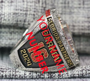 Custom Your Name&Number FLORIDA PANTHERS 2024 NHL Stanley Cup championship Ring 7-15S copper ring