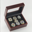 7PCS Full Set 1997-2024 2024 Michigan Wolverines NCAA Championship Ring 11S with wooden case