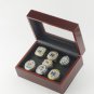 7PCS Full Set 1997-2024 2024 Michigan Wolverines NCAA Championship Ring 11S with wooden case