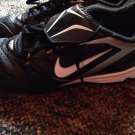 Nike Youth Baseball Softball Spikes Cleats Power Channel Black White Silver 1.5Y
