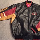 MENS XL Vintage Rare NFL SF 49ERS Faux Leather Varsity Coat. Excellent Condition