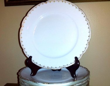1879 Ch.Fields Haviland Limoges Set White Porcelain/Gold