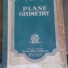 1927 Vintage Plane Geometry Book by George  Wilder  Oxford Review Math Paperback