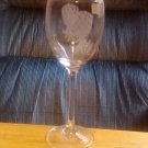 Crystal Wine Glass Etched Stemmed Wine Durand