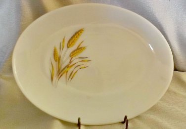 Vintage Fire-King Anchor Hocking Wheat Pattern Serving Platter 1960's
