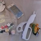 Lot of Sewing Accessories Needles Electric Scissors Rulers Thread Thimbles