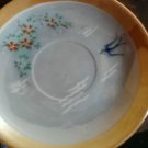 Three Vintage Japanese Porcelain Lustreware Saucers Handpainted Japan