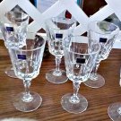 Eight France 8.5oz Fine Crystal Stemware Glasses LADY VICTORIA Chantelle