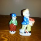 Two Handpainted Boy Figurines 1940 Occupied Japan ?