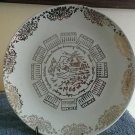 1966 Calender Plate Porcelain Gold Gilding and Filigree  Mint Condition