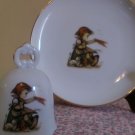 Hummel Farewell Girl Plate AND Bell Reutter Porcelain Germany