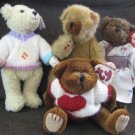 Lot of 4 TY Attic Treasures "Cody" Susannah" "Casanova" &  "Berrymore"