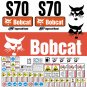 Bobcat S70 Decal Sticker Kit Repro Sticker Set
