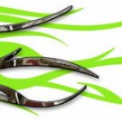 Arrow Wraps Ladies Camo Green Flame 1 Dozen Vanes Feathers Fletchings