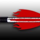 Flex Fletch Arrow Vanes Flame 36-Real Red Fletchings Arrows Wraps Bows