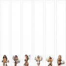 Arrow Wraps Bikini Girls Antler White 9022-1-Dozen (12)  Vanes Feathers