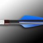 Archery Flex Fletch FFP 187 Shield Cut 36 Count Flo Blue Vanes Fletchings