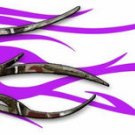 Arrow Wraps Ladies Camo Purple Flame 1 Dozen Vanes Feathers Fletchings