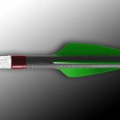 Archery Flex Fletch FFP 187 Shield Cut 36 Count Flo Green Vanes Fletchings