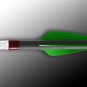 Archery Flex Fletch FFP 187 Shield Cut 36 Count Flo Green Vanes Fletchings
