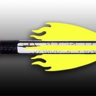 Flex Fletch Arrow Vanes Flame 36-Yellow Fletchings Arrows Wraps Bows
