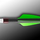Archery Flex Fletch FFP 187 Shield Cut 36 Count Neon Green Vanes Fletchings